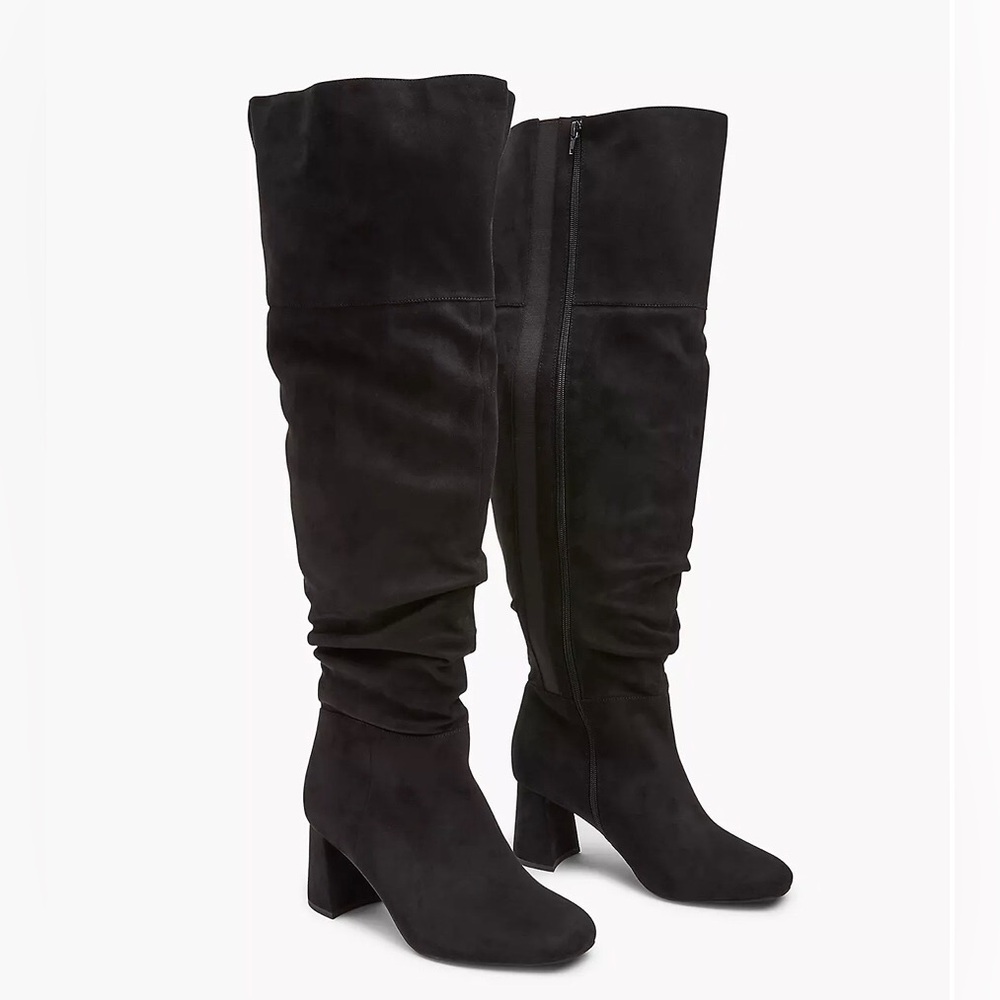Lane Bryant/Dream-Cloud Wide Calf Over The Knee Boots Size 12W In Black.